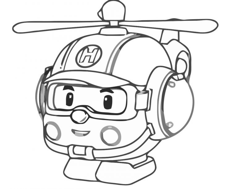 Coloring Page Robocar Poli – Printable Coloring pour Coloriage Robocar Poli À Imprimer