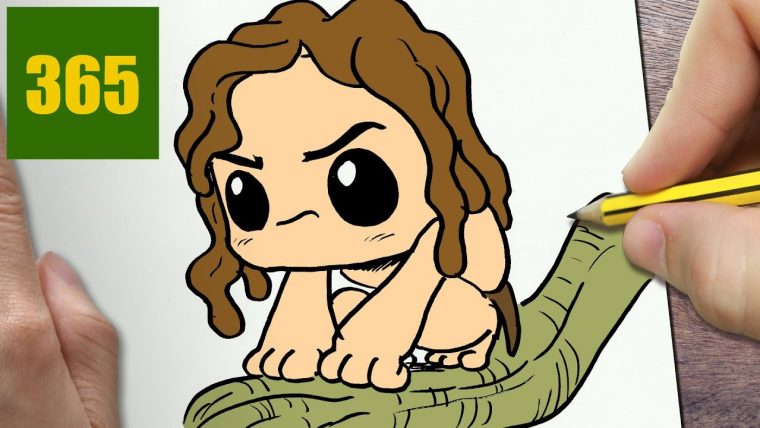 Comment Dessiner Tarzan Kawaii Étape Par Étape – Dessins tout Dessin Kangourou Facile