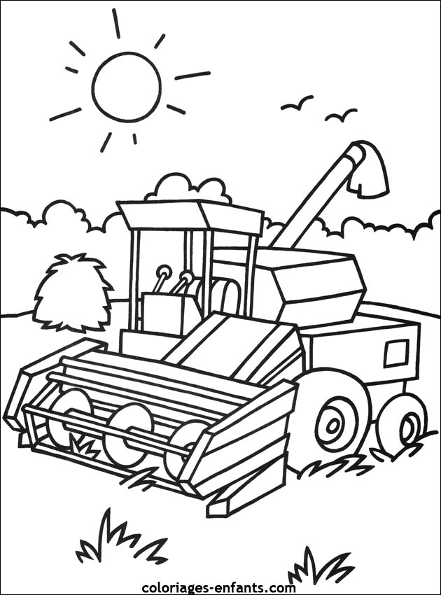 Dessin À Colorier De Tracteur John Deere tout Dessin Tracteur À Imprimer