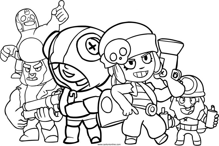 Dessin A Imprimer Brawl Stars Ricochet – Dessin Coloriage pour Corbac Dessin