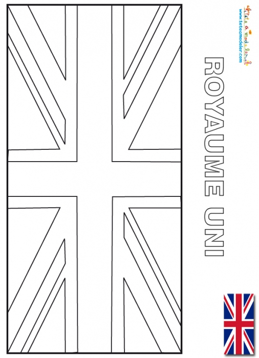 Dessin De L Angleterre – Greatestcoloringbook intérieur Drapeau Anglais Dessin