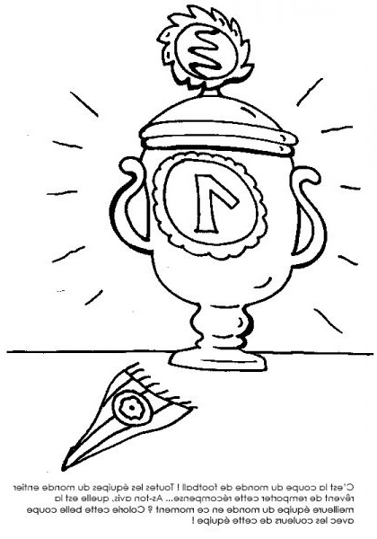 Dessin De La Coupe Du Monde Cool Collection Coloriage À à Trophée Coupe Coloriage