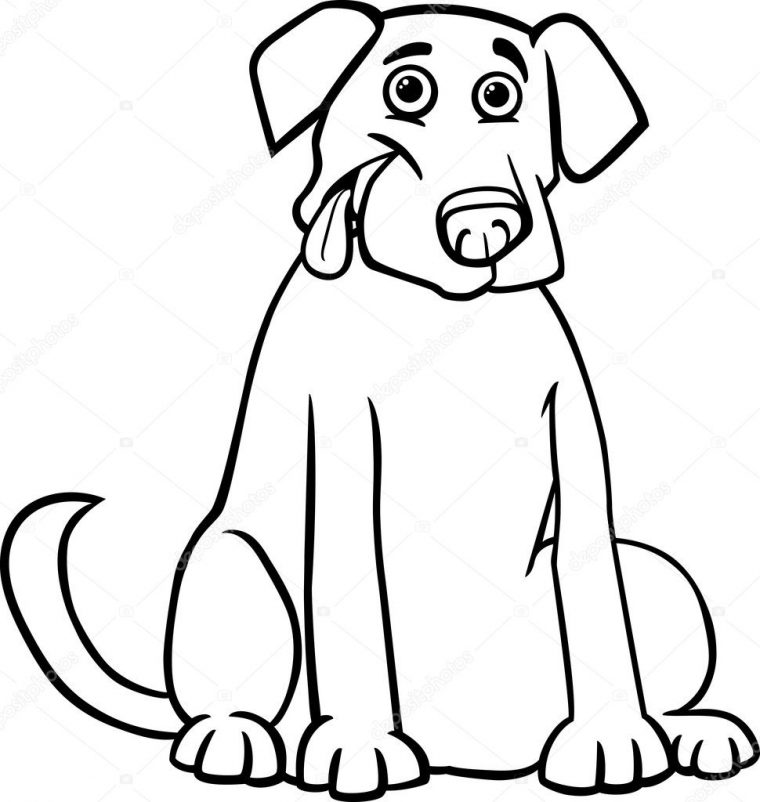 Dessin De Labrador A Imprimer / Coloriage Dessin Chien dedans Coloriage Chien Labrador