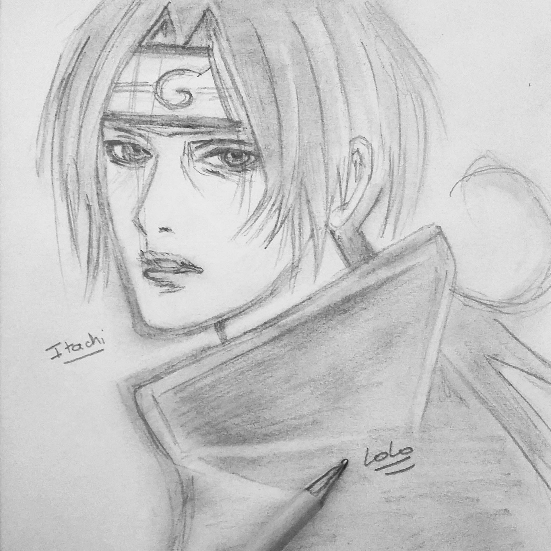 Dessin Dessiné Par Lolo Itachi Drawing Drawn By Lolo intérieur Itachi Dessin A Imprimer