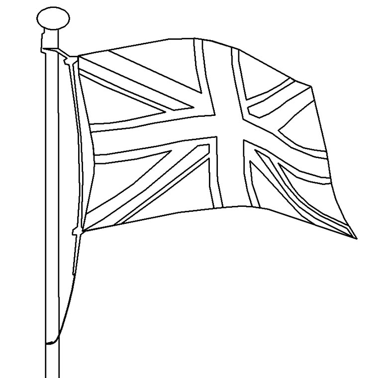 Dessin Drapeau Angleterre à Coloriage Drapeau Angleterre