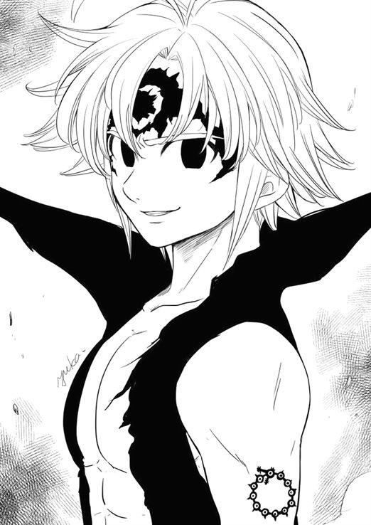 Dessin Seven Deadly Sins Meliodas Et Elizabeth – Coloriage serapportantà Meliodas Coloriage