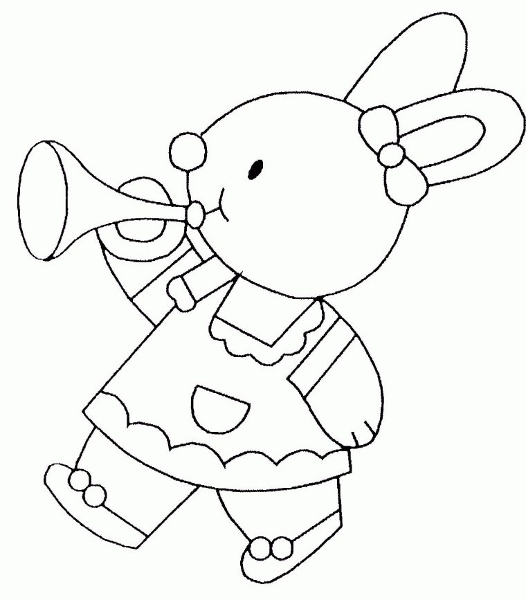 Dessins De Lapin À Colorier tout Lapin À Colorier