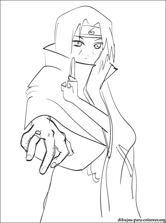 Dibujo Itachi Uchiha Para Colorear | Dibujos Para Colorear destiné Dessin Itachi A Imprimer