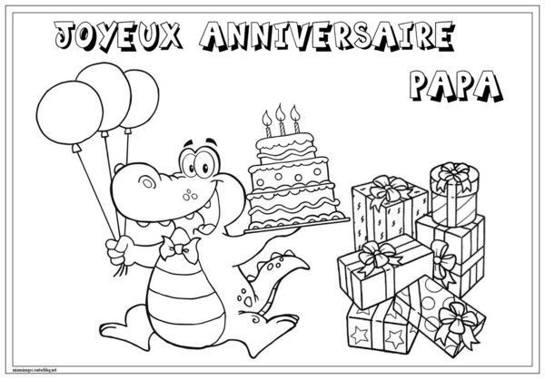 ♥ Anniversaire : Coloriage Joyeux Anniversaire Papa ♥ intérieur Dessin Joyeux Anniversaire Mamie