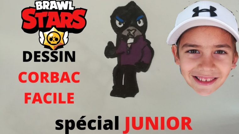 ⭐️ Tuto Dessin Facile: Comment Dessiner Corbac Brawl Stars tout Corbac Brawl Stars Dessin