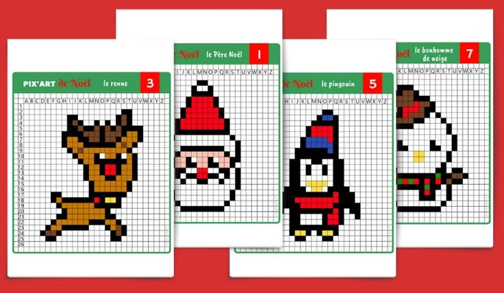 ⭐️⭐️⭐️⭐️⭐️ Pixel Art De Noël : 12 Modèles À Imprimer dedans Pixel Art Sapin