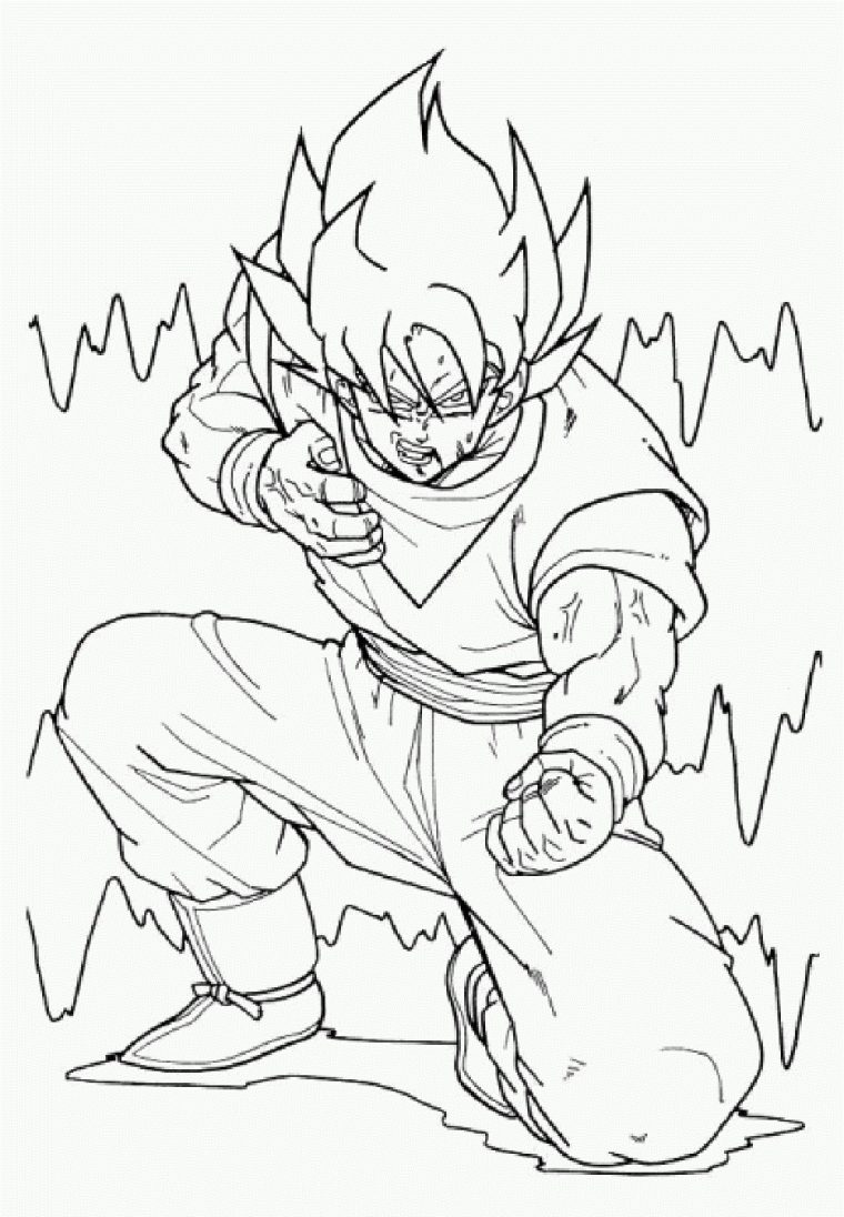 Facile Dragon Ball Goku Super Saiyan – Coloriage Dragon concernant Coloriage Dragon Ball Z Sangoku Super Sayen 100