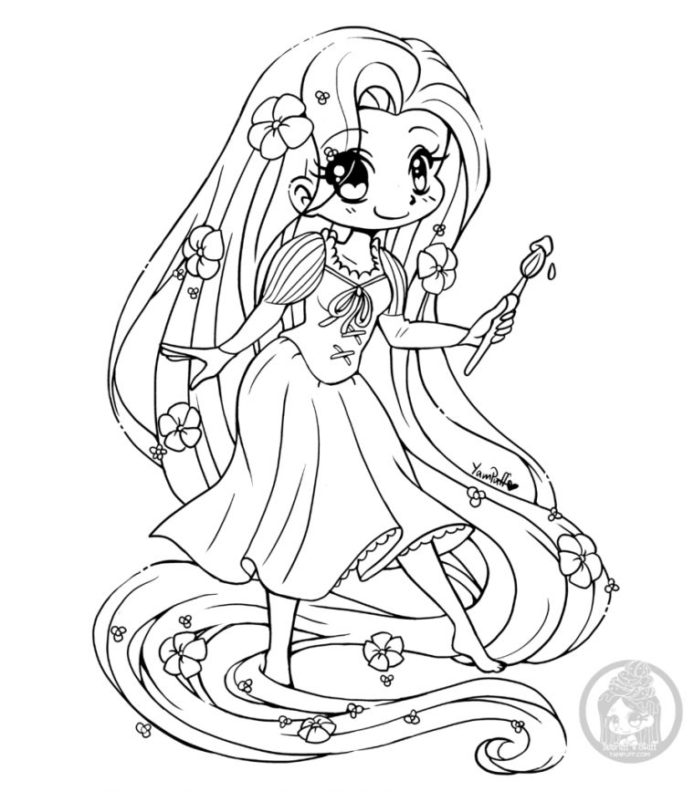 Fanart – Free Chibi Colouring Pages • Yampuff'S Stuff encequiconcerne Coloriage Manga Princesse