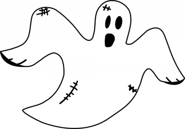 ghost coloring page