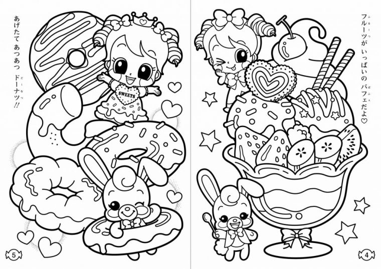 Get This Adorable Cute Little Girl Kawaii Coloring Pages destiné Kawaii Coloriage