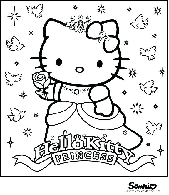 Hello Kitty Princess Coloring Pages At Getcolorings concernant Happy Color A Imprimer