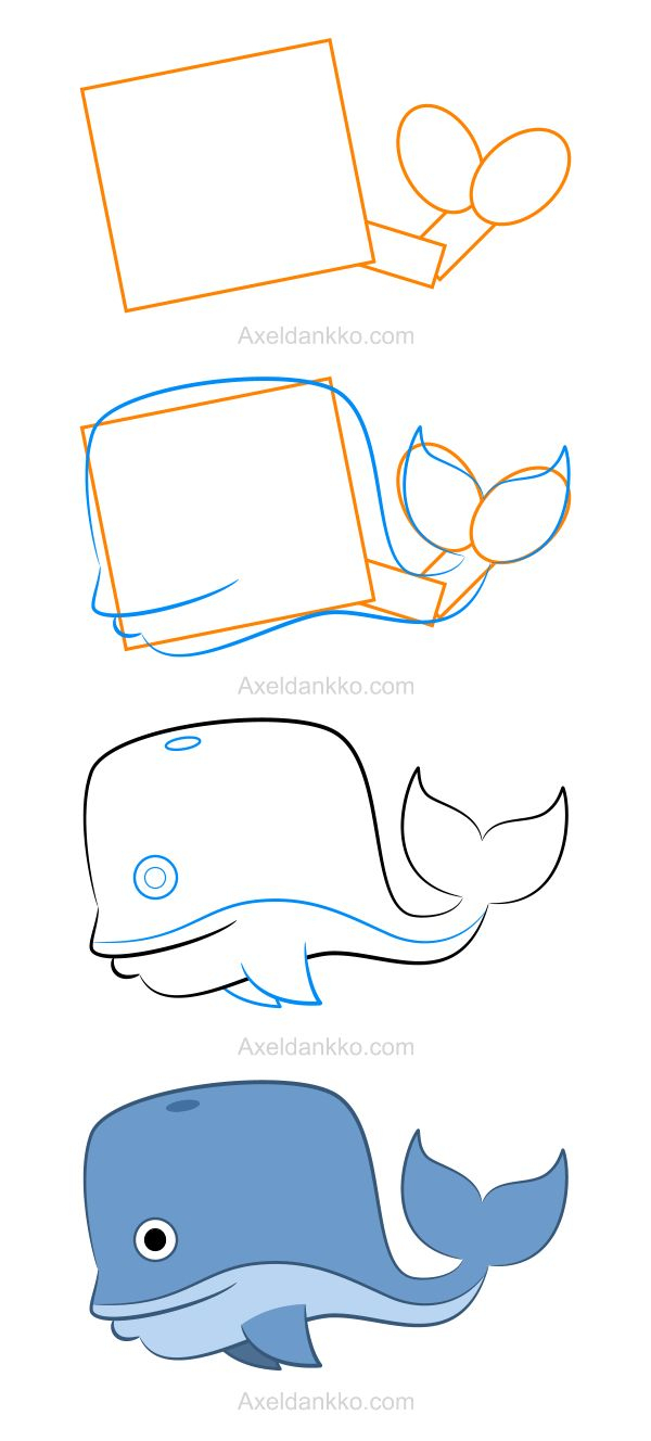 How To Draw A Whale - Comment Dessiner Une Baleine concernant Comment Dessiner Une Baleine