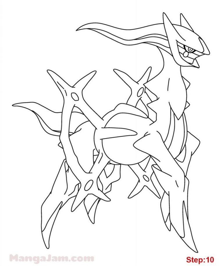 How To Draw Arceus From Pokemon – Mangajam pour Coloriage Pokemon Arceus