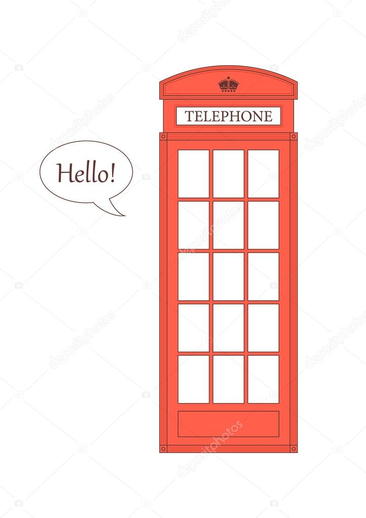 Image Angleterre Cabine Telephonique Dessin intérieur Cabine Téléphonique Anglaise Dessin Facile