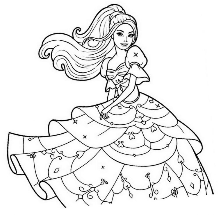 Image De Princesse À Imprimer Et Colorier – Coloriage à Coloriage Manga Princesse