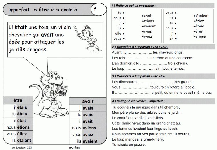 Ipotâme .Tâme: Ce1 Conjugaison Leçons Et Exercices À avec Ipotame Sons