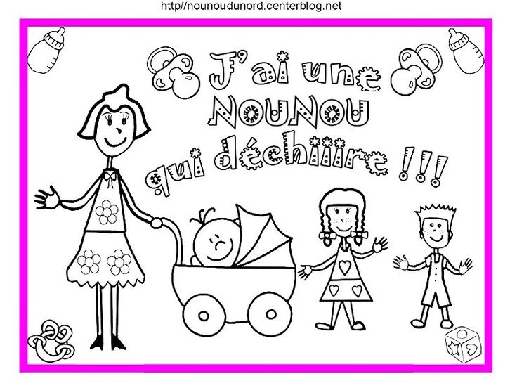 Je Suis Une Nounou Qui Dechiiire | Coloriage Anniversaire concernant Dessin Joyeux Anniversaire Mamie