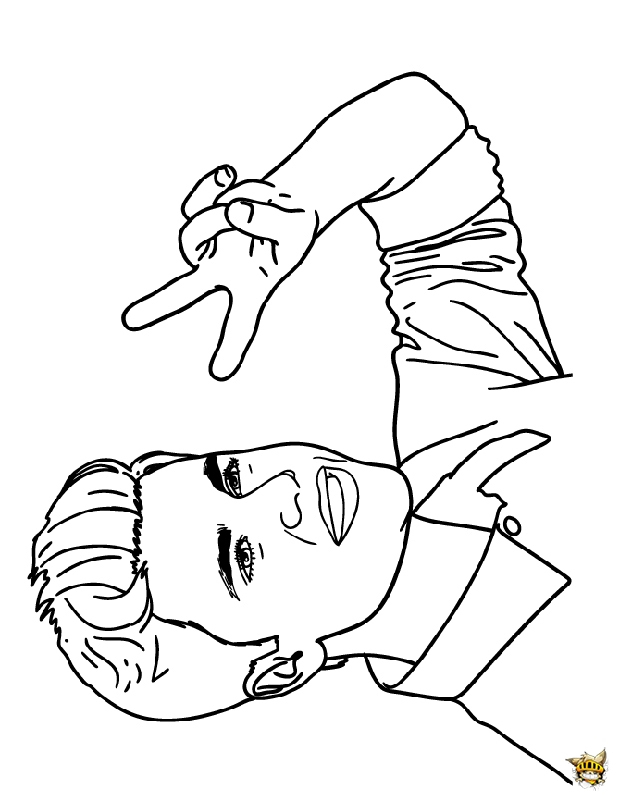 Justin Chanteur Est Un Coloriage De Justin Bieber serapportantà Coloriage Justin Bieber