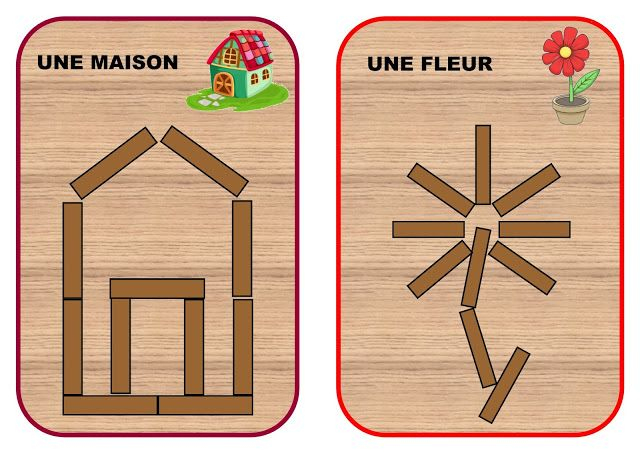 La Classe Du Chat À Lunettes: Ateliers Autonomes | Modele à Maison En Kapla Facile