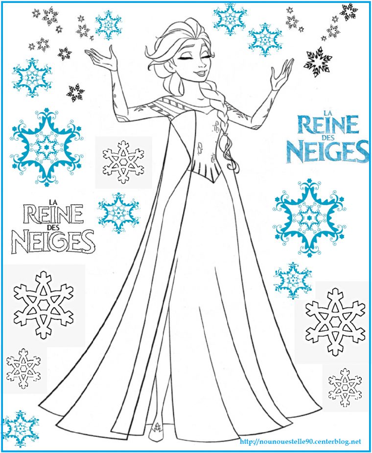 La Reine Des Neiges serapportantà Coloriage Reine Des Neige A Imprimer