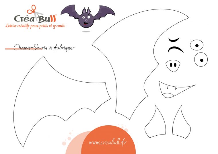 L'Animal D'Octobre Special Halloween : La Chauve Souris pour Patron Squelette À Imprimer