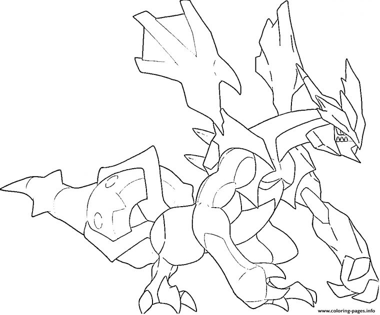 Legendary Kyurem Pokemon Coloring Pages – Hd Football avec Coloriage Pokemon Reshiram