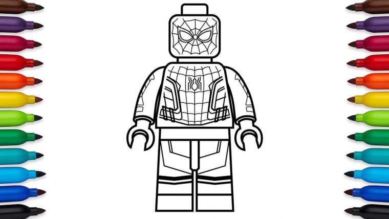 lego spiderman coloring pages