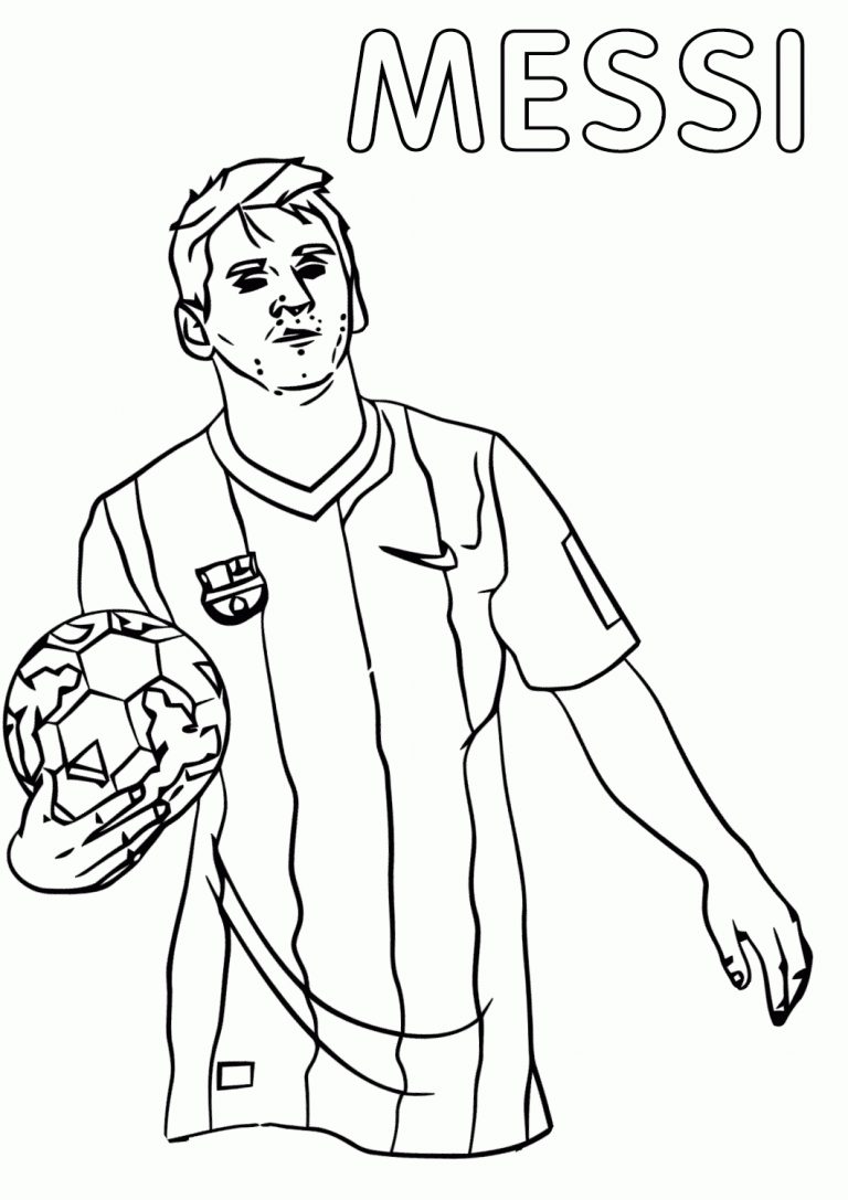 Lionel Messi Coloring Pages | Coloring Pages To Download tout Coloriage ...