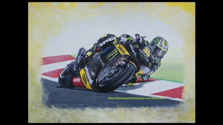 Ma Passion Du Dessin Cal Crutchlow Moto Gp Team Yamaha dedans Dessin Moto Gp