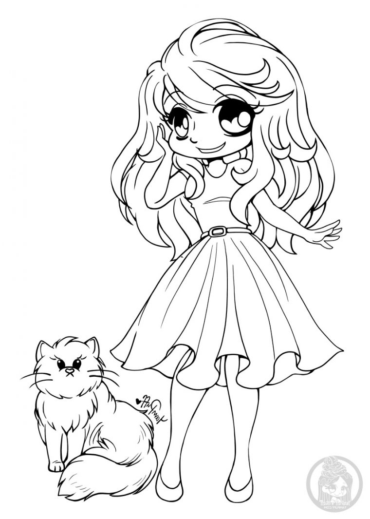 Manga Kawaii Dessin Luxe Photos Image Manga Fille Pour encequiconcerne Coloriage De Fille