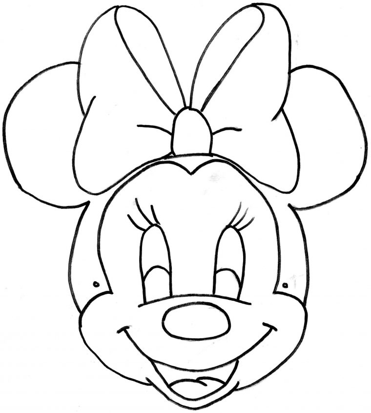 Masques Mickey Et Minnie (3/3) concernant Dessin Tete De Mickey