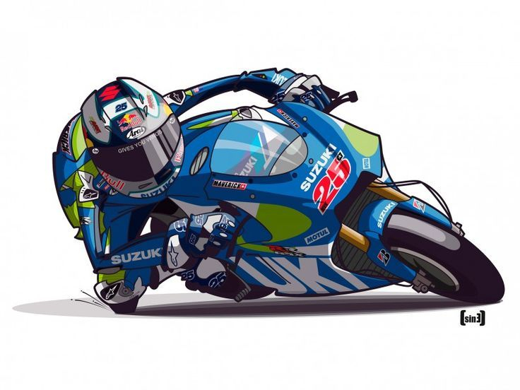 Maverick Viñales. #Motogp #Ilustración #Illustration # avec Dessin Moto Gp