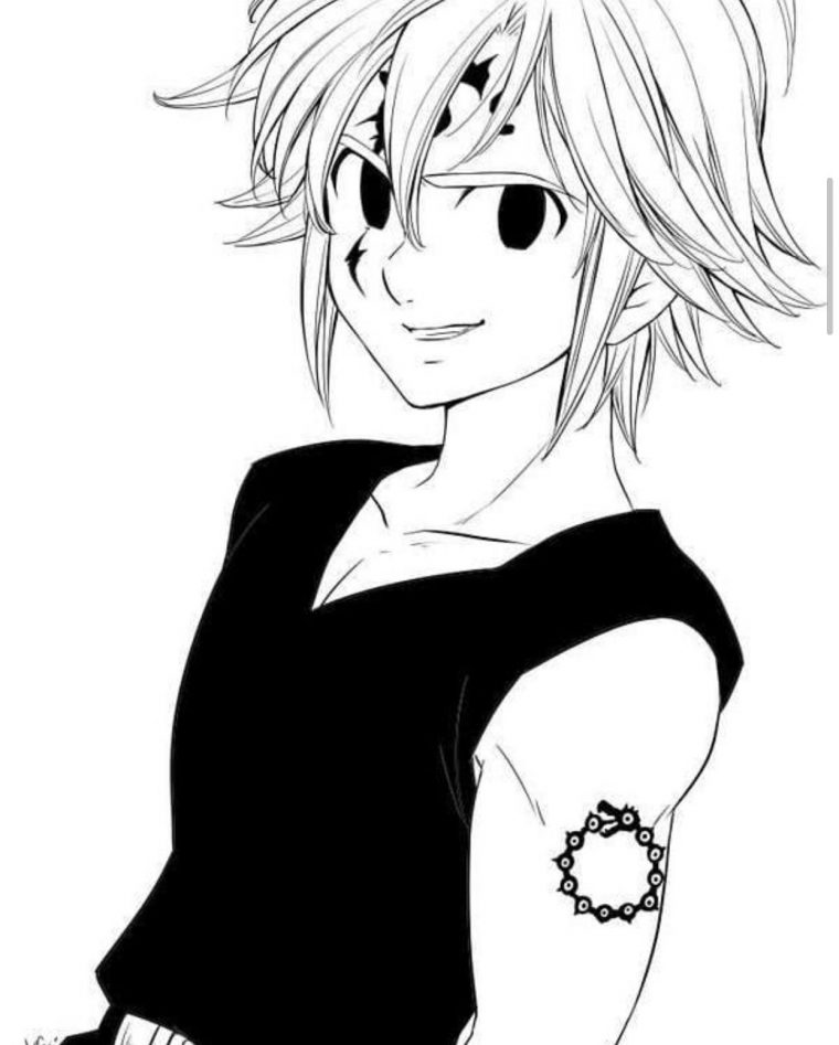 Méliodas | Manga Celebre, Nanatsu No Taizai, Dessin Kawaii intérieur Meliodas Coloriage