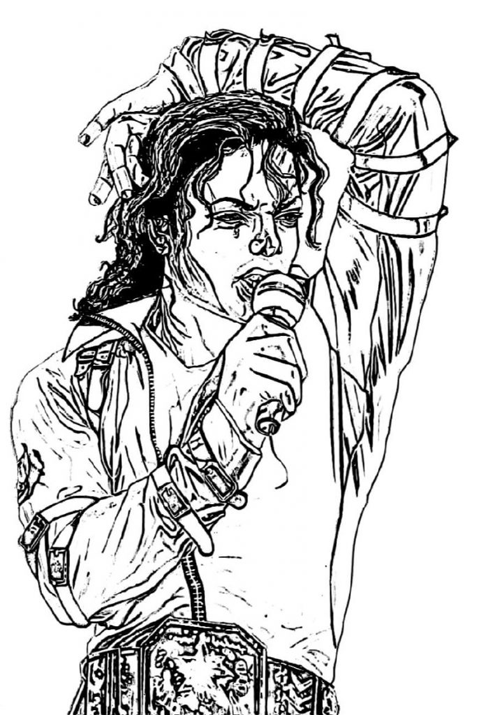 michael jackson coloring pages