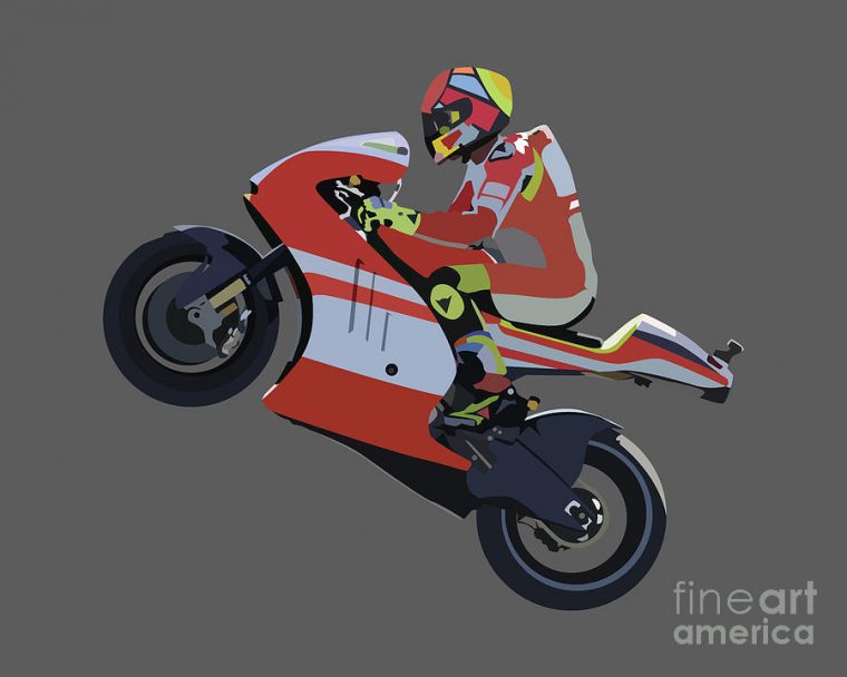 Moto Gp Drawing Digital Art By Blondia Bert avec Moto Gp Dessin