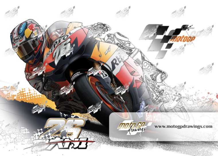 Motogp Drawings – Dessins Vectoriels Imprimés Sur Toile pour Moto Gp Dessin