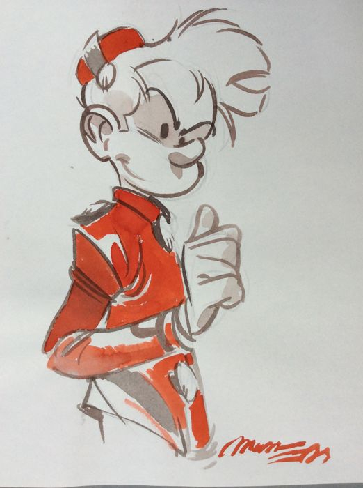 Munuera - Dessin Original En Couleur - Spirou - Catawiki serapportantà