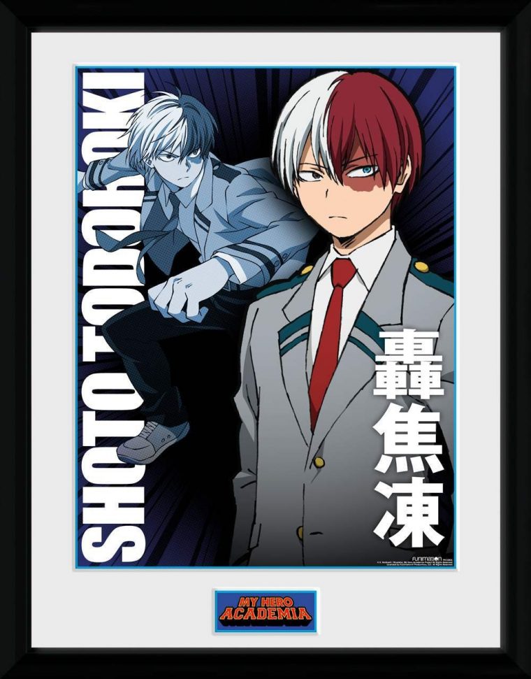 My Hero Academia Shoto Todoroki Collector Print destiné Coloriage My Hero Academia Shoto