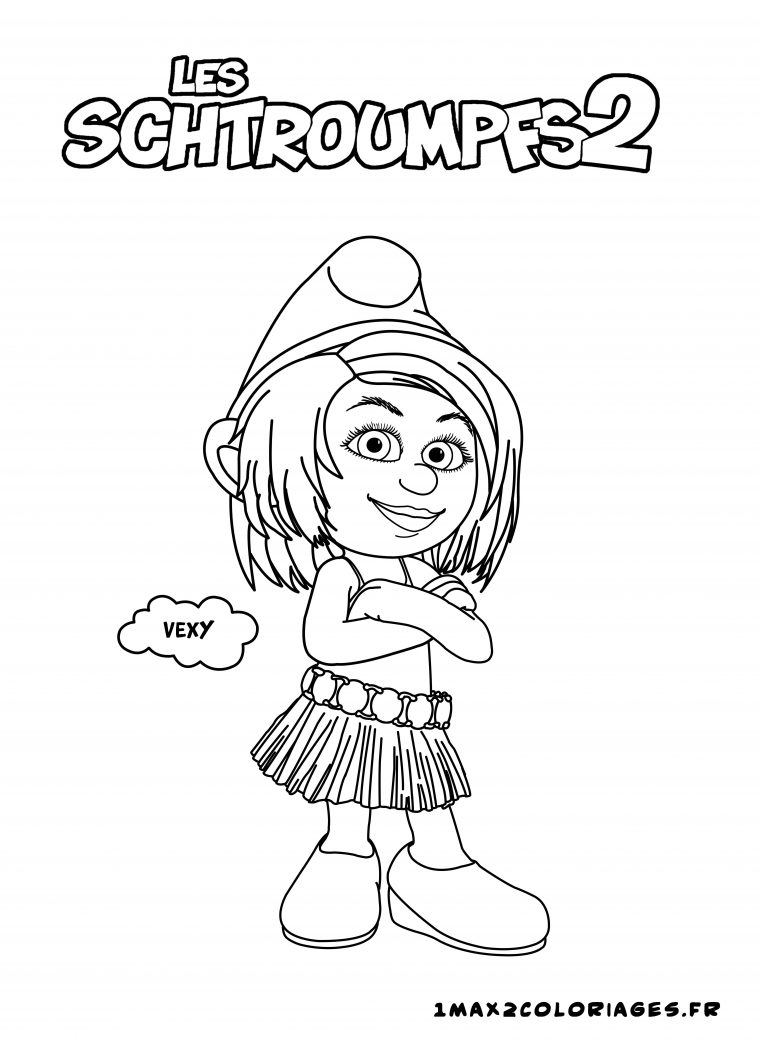 Nouveau Coloriage De Schtroumpf 2 | Haut Coloriage Hd tout Dessin De Schtroumpfs