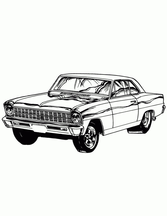 Old Cars Coloring Pages – Coloring Home pour Dragster Dessin