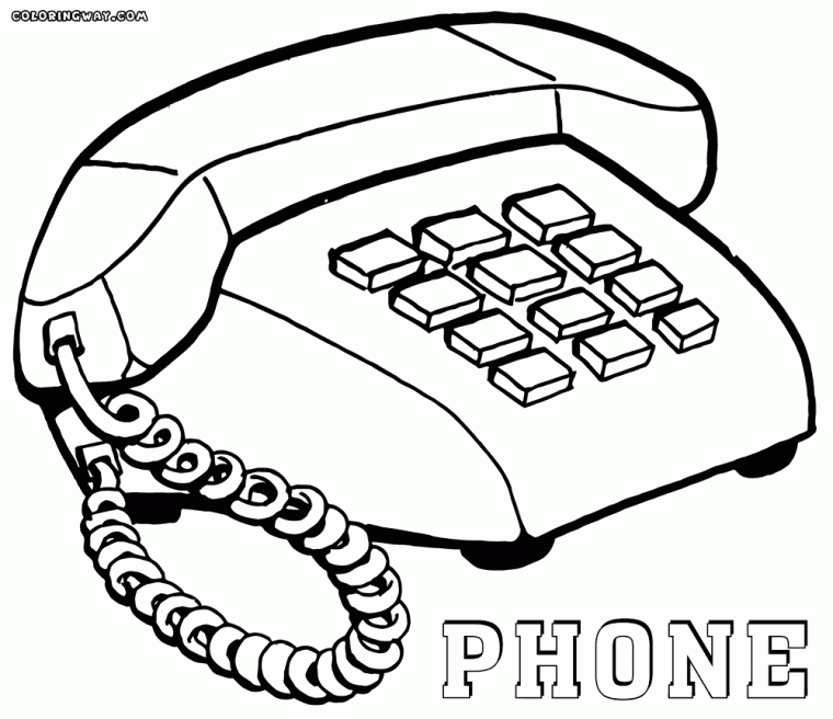 phone coloring pages