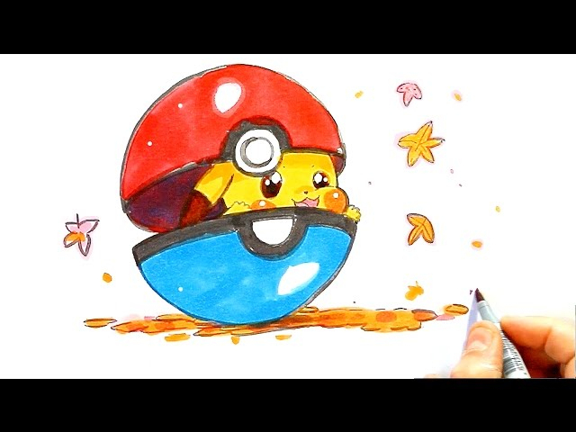 Pikachu Dessin Facile – Dessin Pokemon – Comment Dessiner tout Pikachu Dessin Couleur