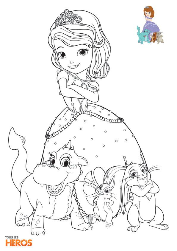 Pin On Coloriages De Tlh encequiconcerne Coloriage Princesse Sofia Sirene