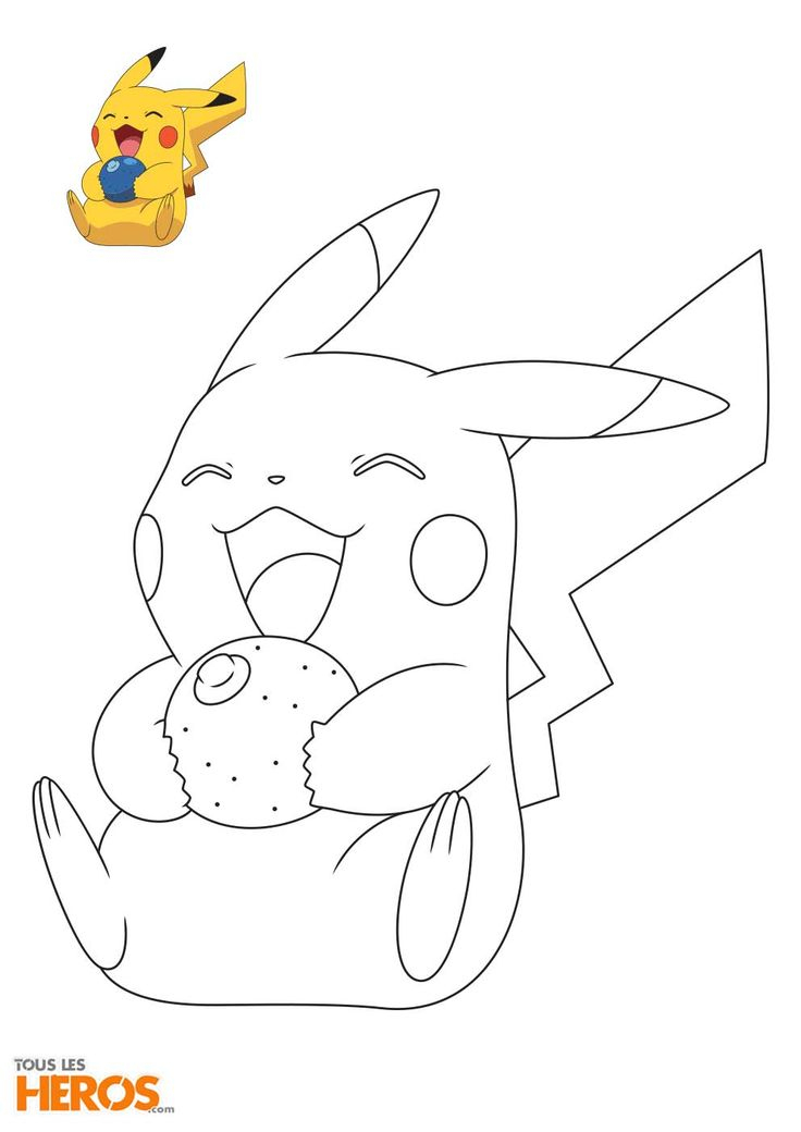 Pin On Drawing à Pikachu Dessin Couleur