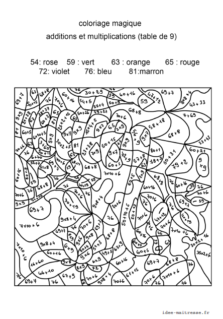 Pin On Travail encequiconcerne Mdi 2005 Coloriage Magique Cm1